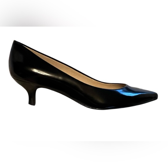 COACH Black Leather Kitten Heel Pumps Size 6 - Picture 3 of 7